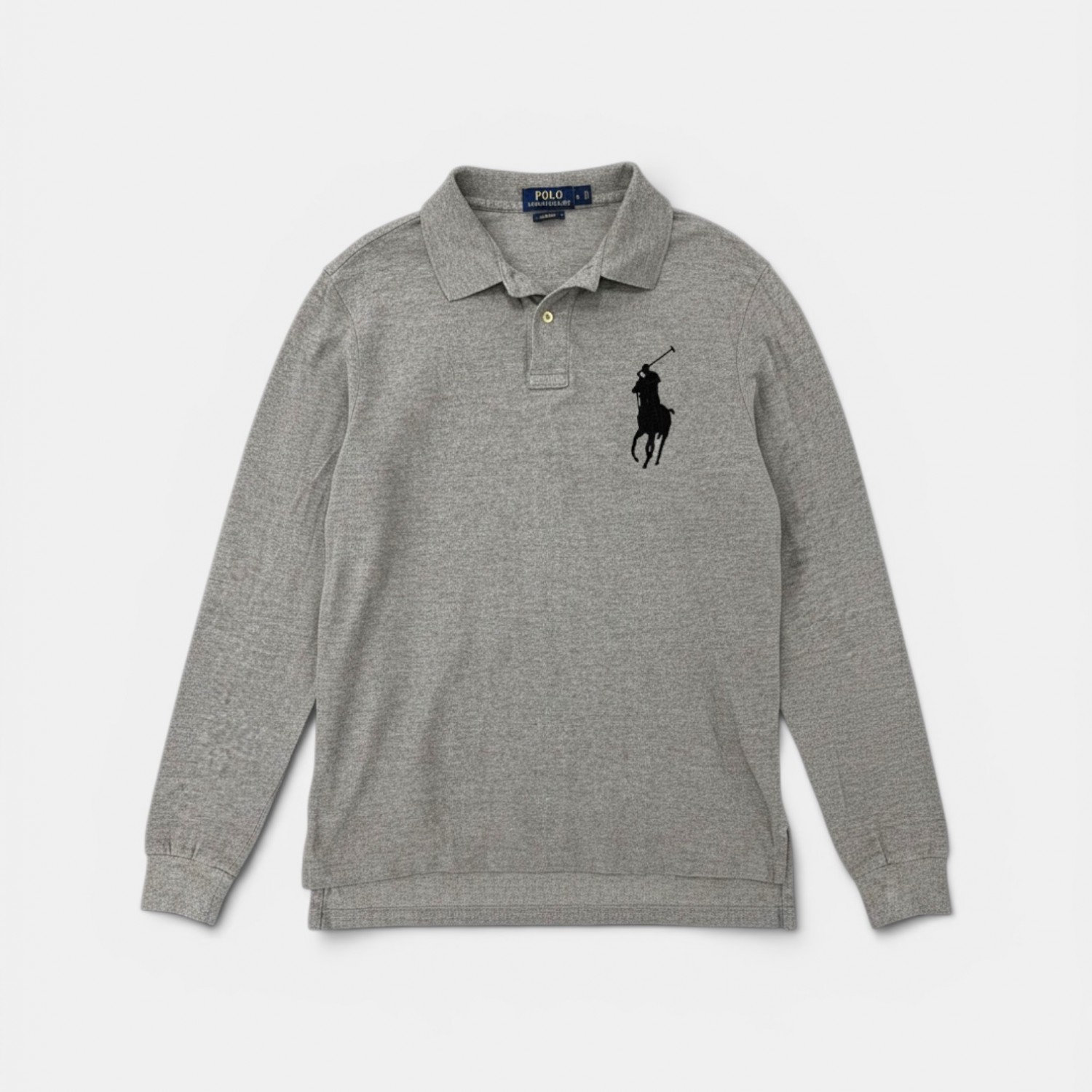 Polo Ralph Lauren Ανδρική Μακρυμάνικη Polo Μπλούζα Γκρι
